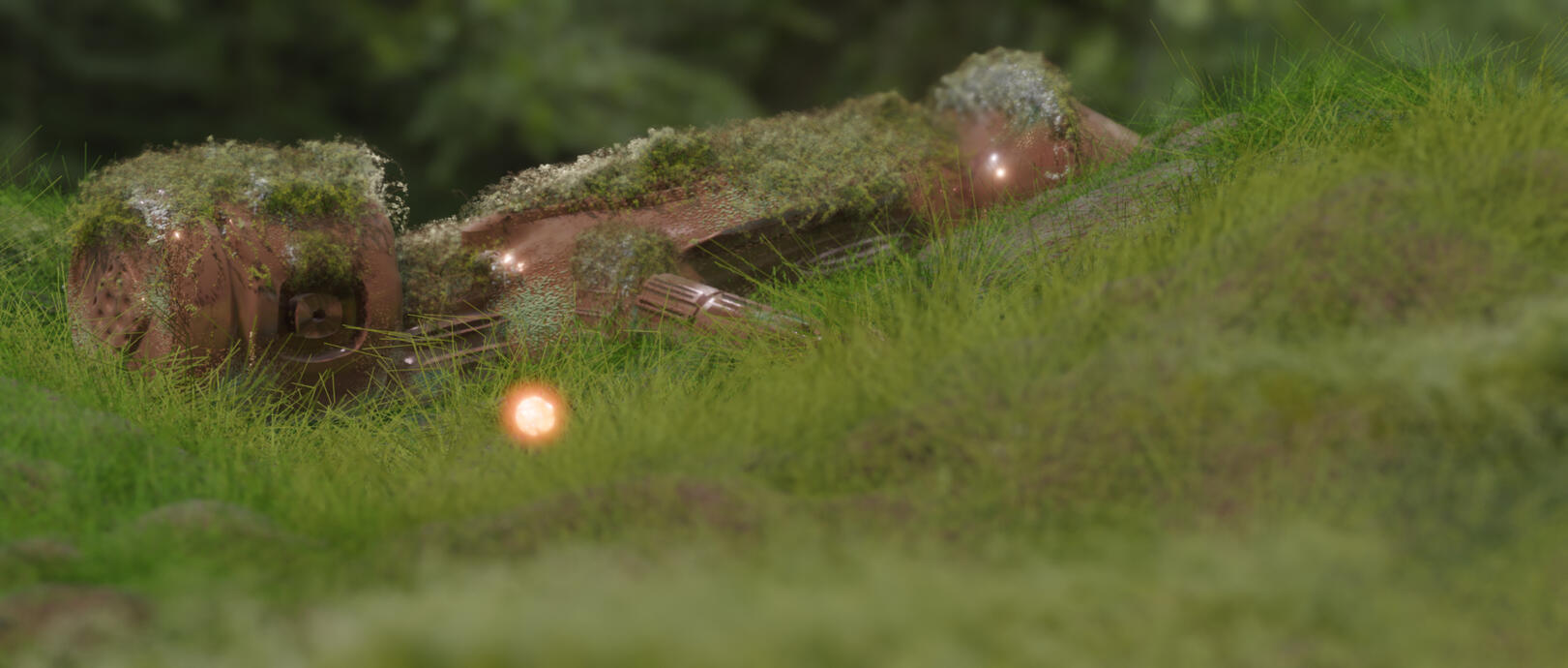 Rusty Robot Landscape & 3D Model- 2024